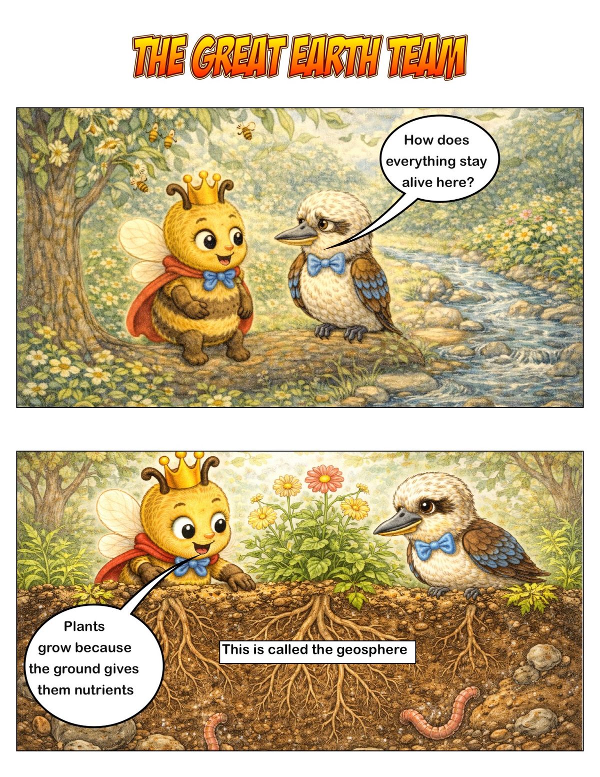 The Great Earth Team. Elaboration for AC9S1U01 panel 1