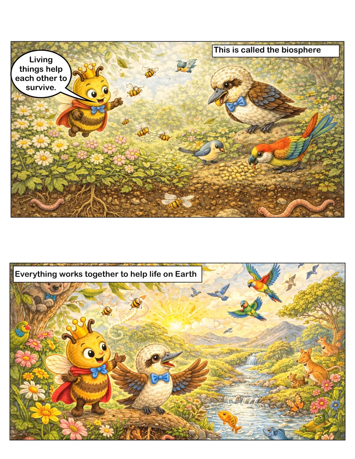 The Great Earth Team. Elaboration for AC9S1U01 panel 3