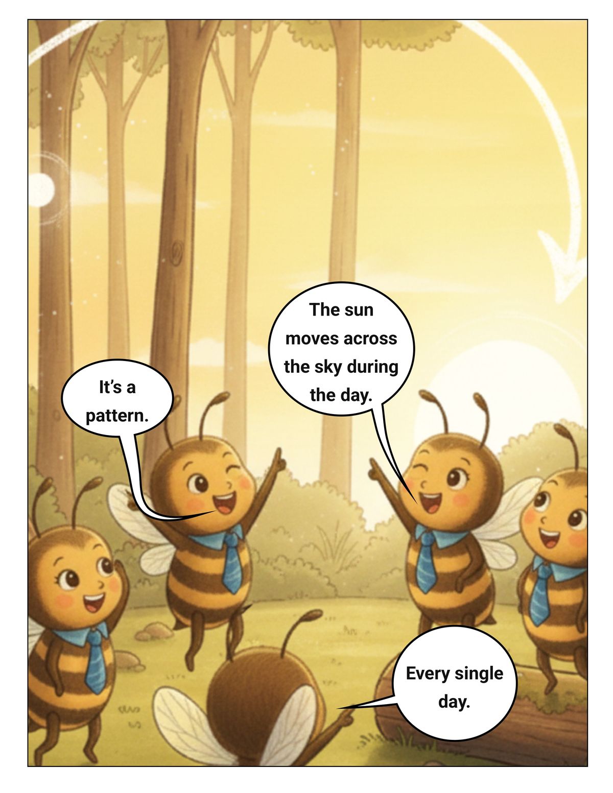 The Great Mount Tomber Sun Mystery! Elaboration for AC9S2U01 panel 6