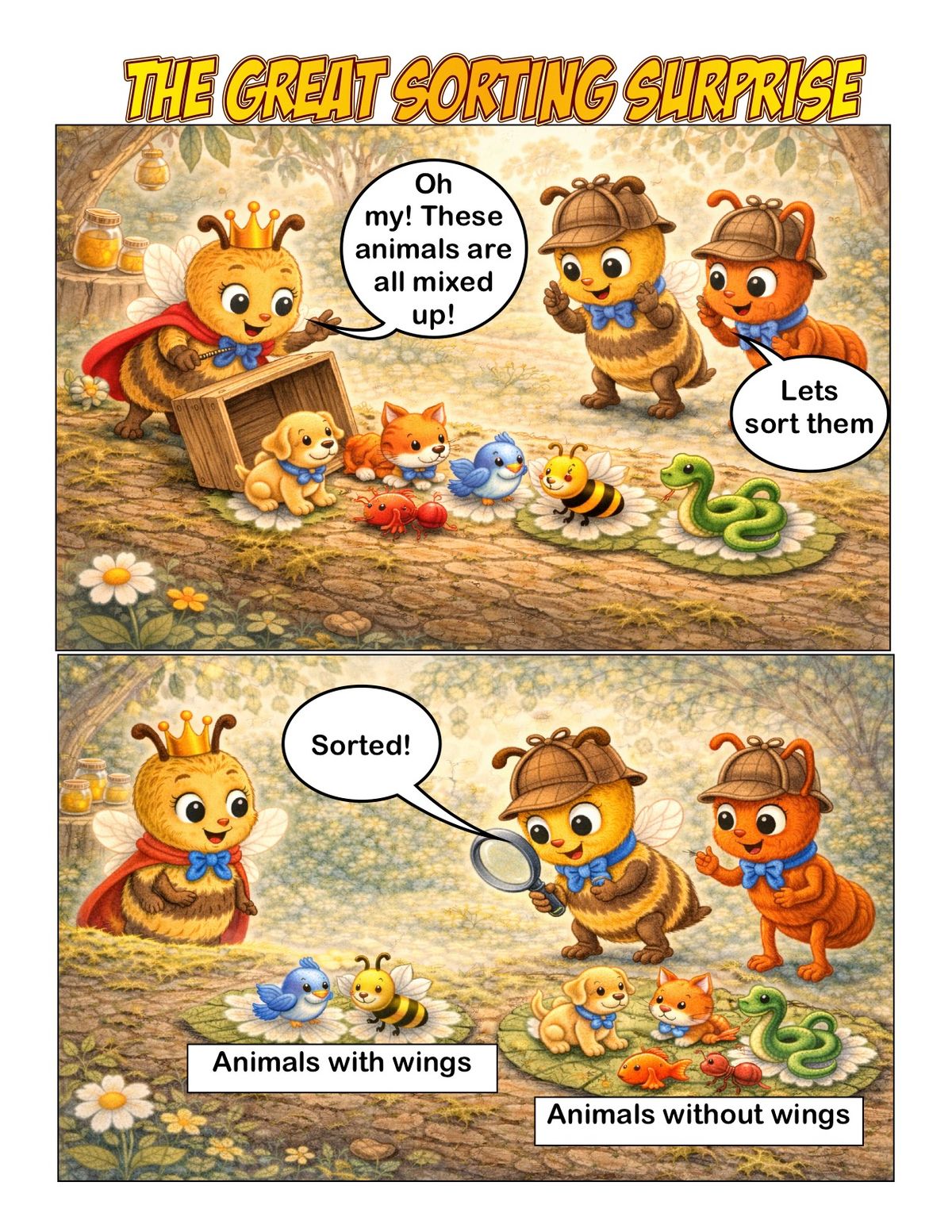 The Great Sorting Surprise. Elaboration for AC9SFU01 panel 1