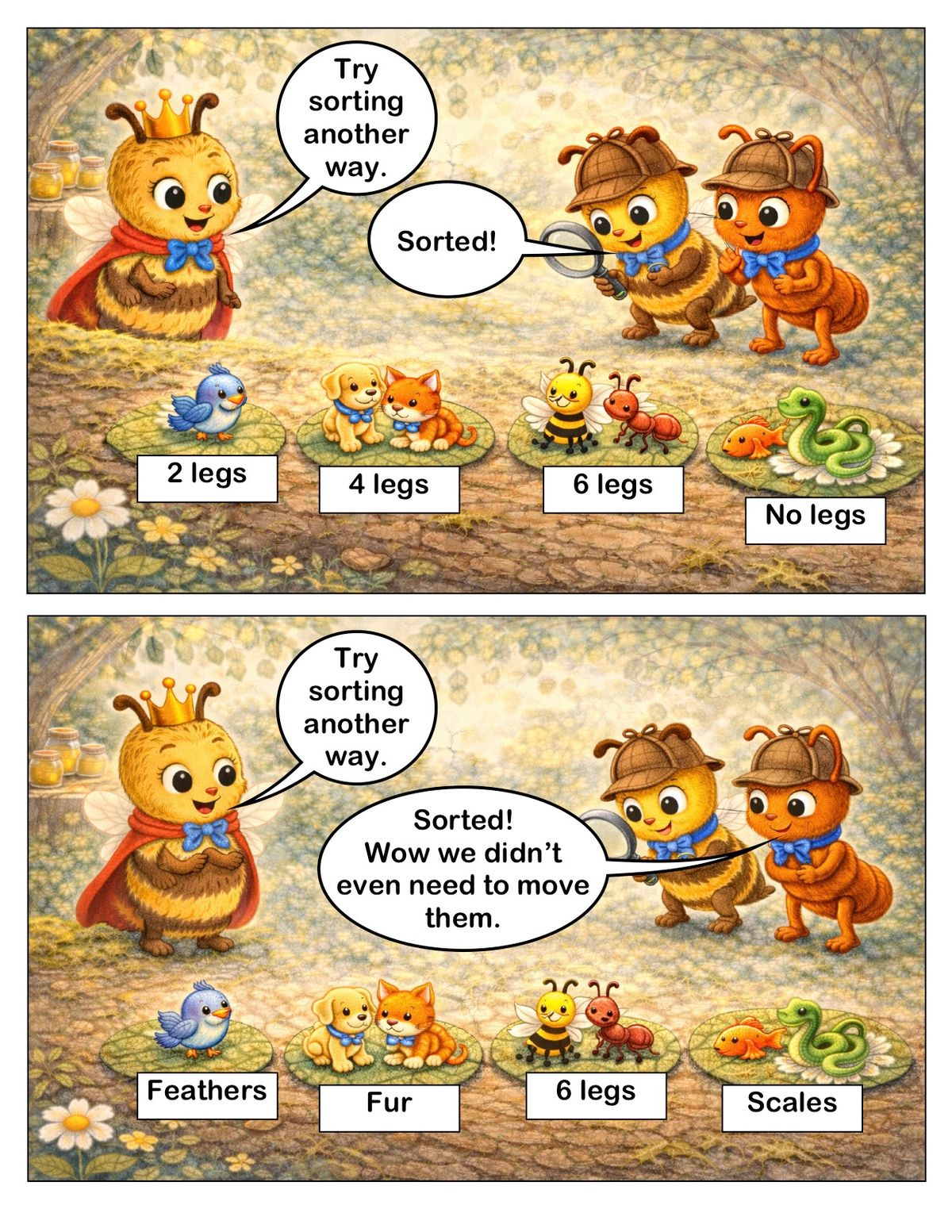 The Great Sorting Surprise. Elaboration for AC9SFU01 panel 2