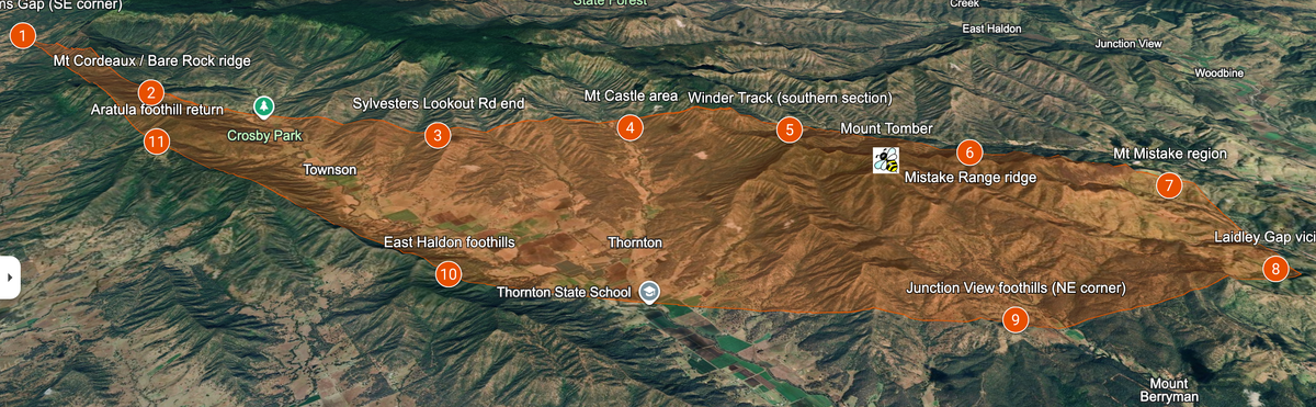 Mistake Mountains Range, South East Queensland