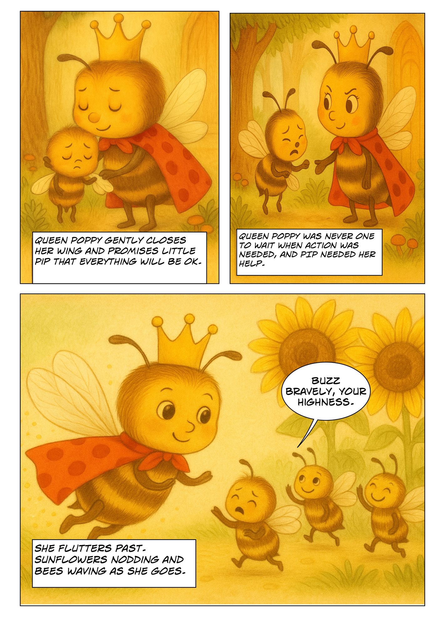 Queen Poppy and the Lost Wing panel 2