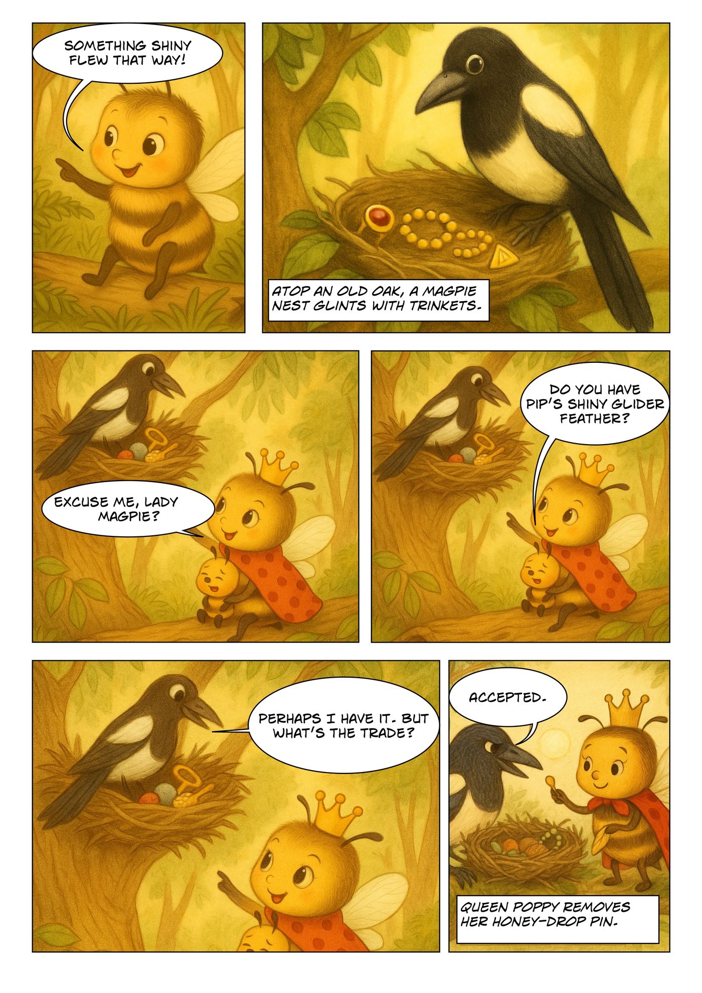 Queen Poppy and the Lost Wing panel 5