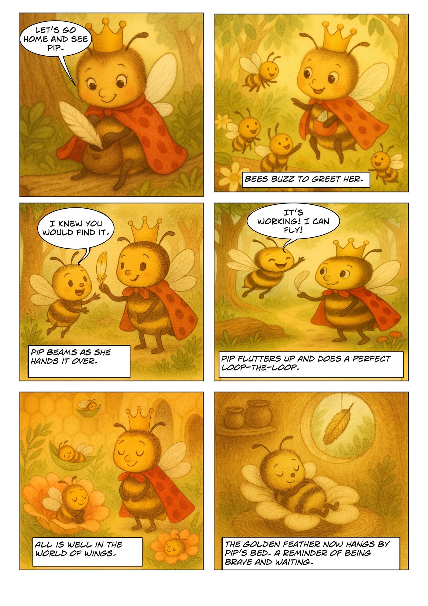 Queen Poppy and the Lost Wing panel 6